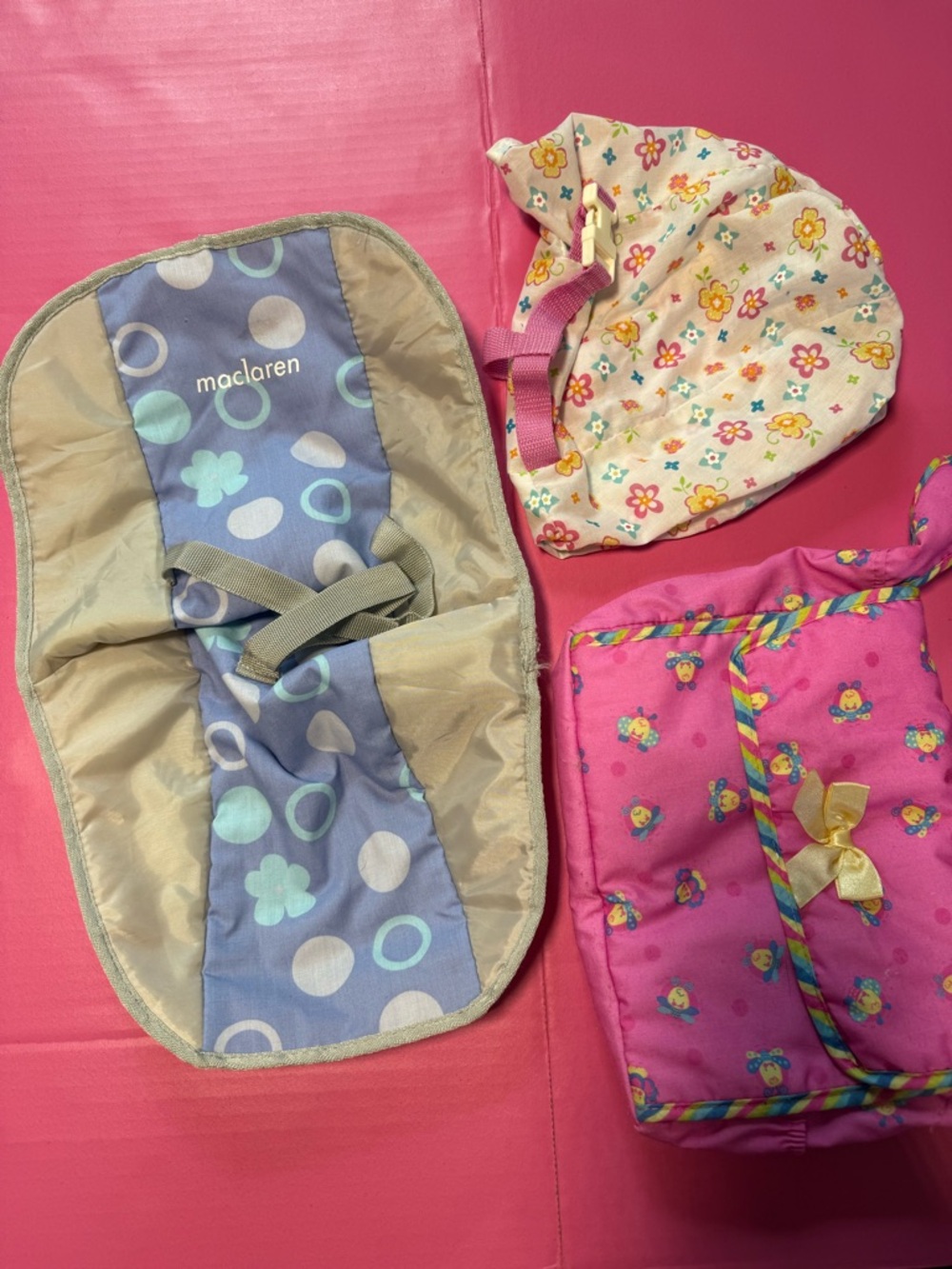 Baby Doll Carrier Set – Approx. 16” – Carrier, Cover & Bag